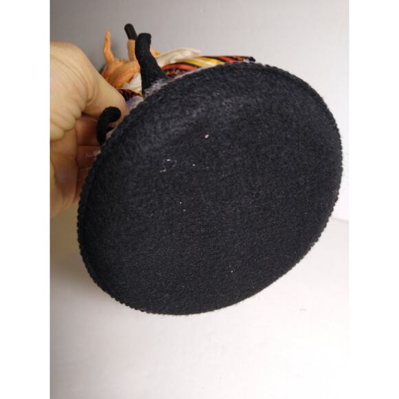 Annalee Witch Artist Doll Halloween Black Orange Yellow 10 Inch Vintage - Picture 4 of 4